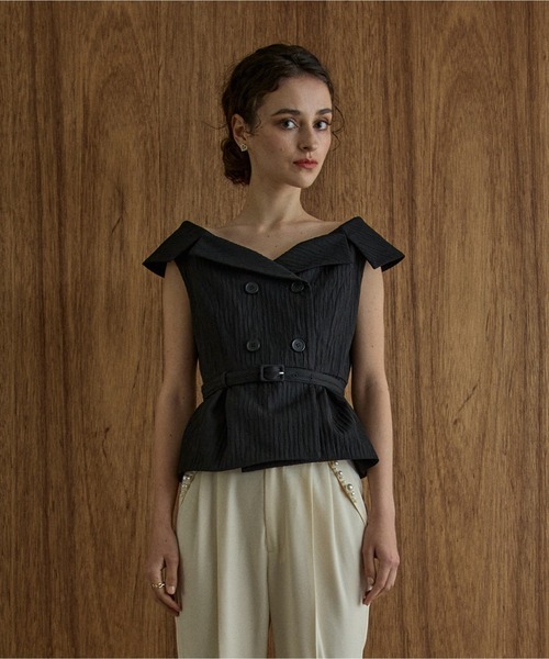トップス ERADIE Wide Collar Off-Shoulder Top 2 ERADIE（エラディエ） Wide Collar Off-Shoulder Top 2 オフショル