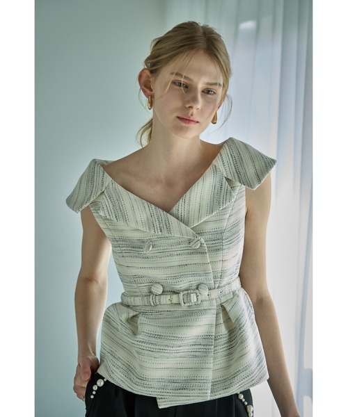トップス ERADIE Wide Collar Off-Shoulder Top 2 ERADIE（エラディエ） Wide Collar Off-Shoulder Top 2 オフショル
