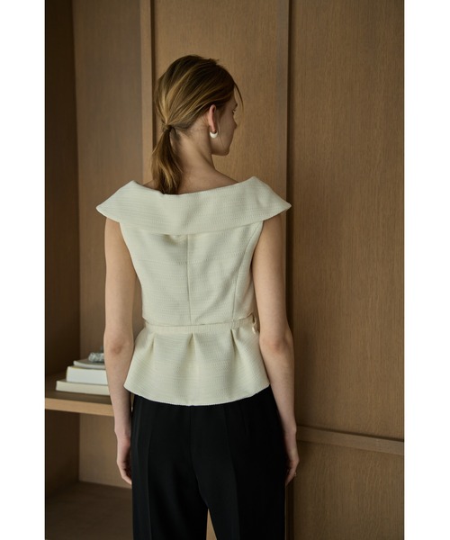 トップス ERADIE Wide Collar Off-Shoulder Top 2 ERADIE（エラディエ） Wide Collar Off-Shoulder Top 2 オフショル