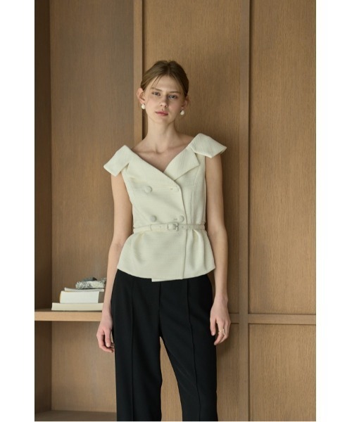 ERADIE（エラディエ） Wide Collar Off-Shoulder Top 2 オフショル 