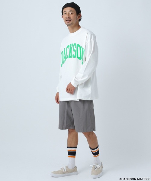 「JACKSON MATISSE」 長袖Tシャツ MEDIUM チャコール メンズ_画像2