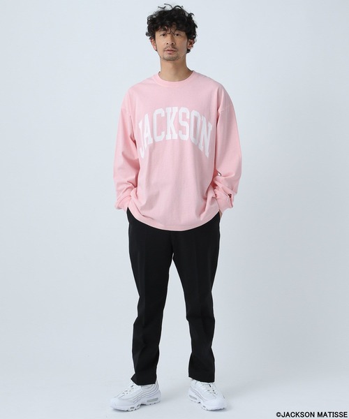 「JACKSON MATISSE」 長袖Tシャツ MEDIUM チャコール メンズ_画像4