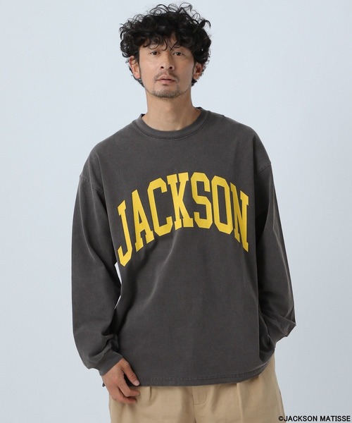「JACKSON MATISSE」 長袖Tシャツ MEDIUM チャコール メンズ_画像6
