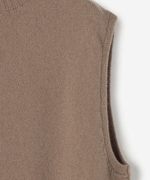 「Morris & Sons」 ノースリーブニット 3 グレイッシュベージュ メンズ_画像8