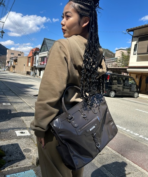「INTER FACTORY」 2WAYバッグ FREE ダークグレー レディース_画像6