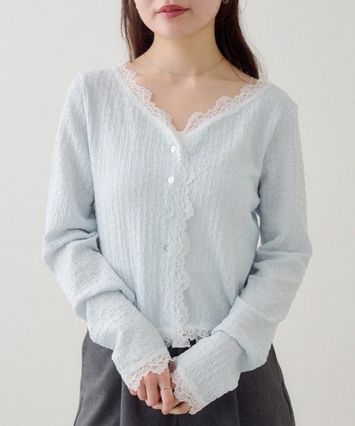 kastane カーディガン 新色追加/S.Lサイズ展開】ラメシャギーカーディガン | Kastane