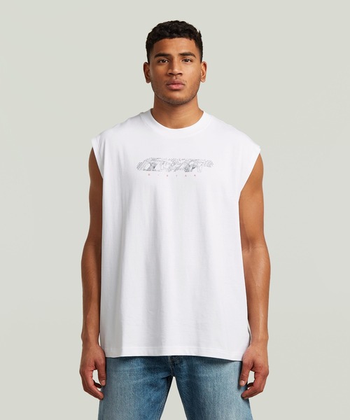 G-STAR RAW tシャツ Loose Graphic Sleeveless T-Shirt/ルーズ