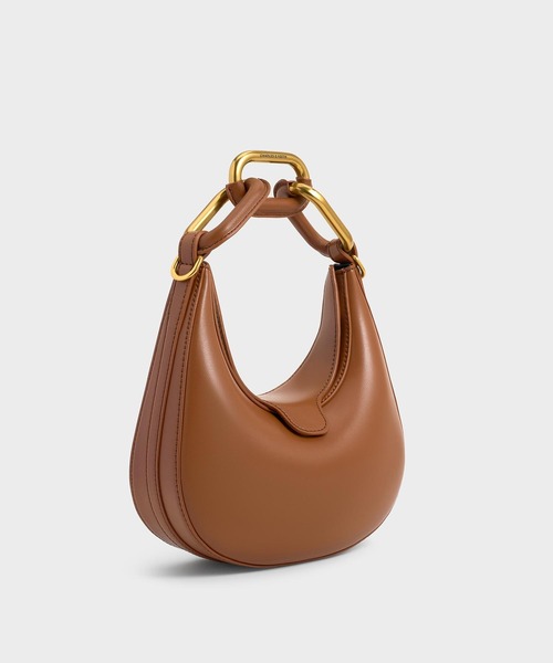 「CHARLES & KEITH」 ハンドバッグ S ブラック レディース_画像7