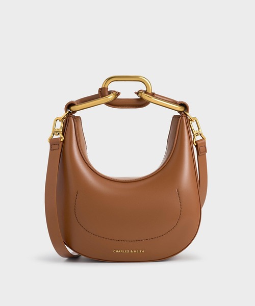 「CHARLES & KEITH」 ハンドバッグ S ブラック レディース_画像8