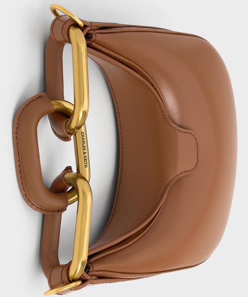「CHARLES & KEITH」 ハンドバッグ S ブラック レディース_画像9