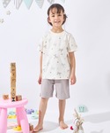 パジャマ プリント半袖ルームウェア キッズ 子...の詳細画像4
