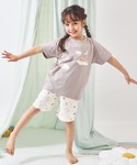 パジャマ プリント半袖ルームウェア キッズ 子...の詳細画像5