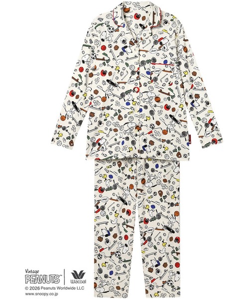 Wacoal スヌーピー柄 パジャマ　 新品 　LL サイズ WACOAL（ワコール） パジャマ ルームウェア PEANUTS スヌーピー