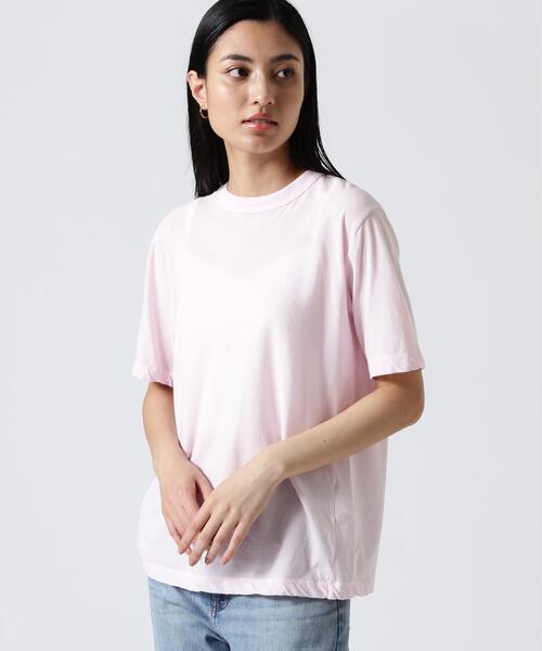 <新品未使用>ATON SUVIN Tシャツ ピンクベージュ A19436 美品 エイトン スビン60/2オーバーサイズTシャツ ピンク02