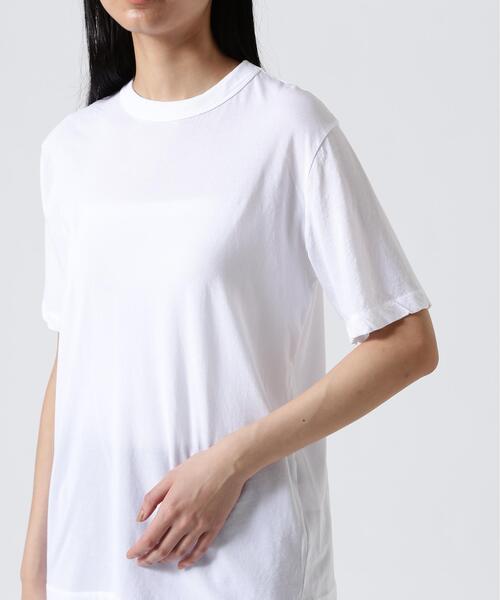 ATON ホワイト 半袖Tシャツ ATON（エイトン） tシャツ 半袖 FRESCA SINGLE JERSEY /STANDARD T
