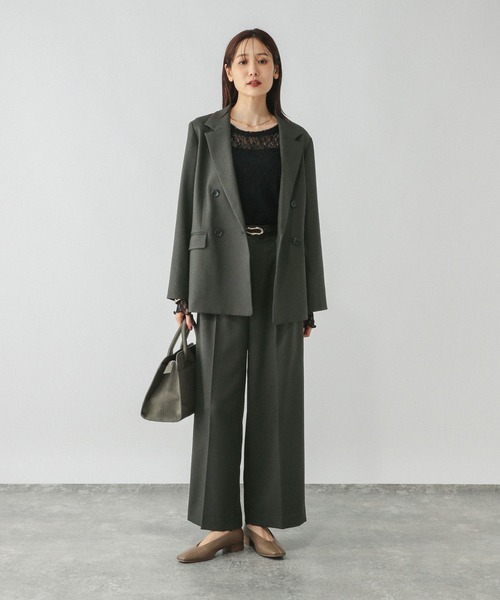 「GLOBAL WORK」 テーラードジャケット SMALL グレー レディース_画像8