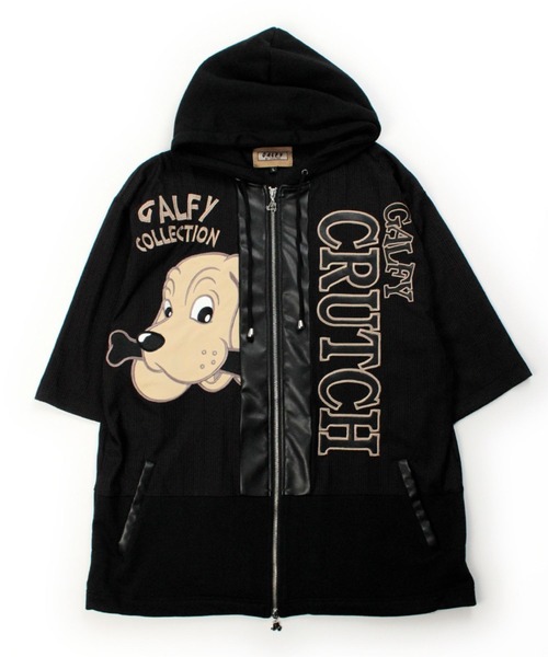 GALFY by CRUTCH セットアップフード付きパーカー GALFY（ガルフィー） セットアップ 部屋住みSET UP/半袖ジャージ