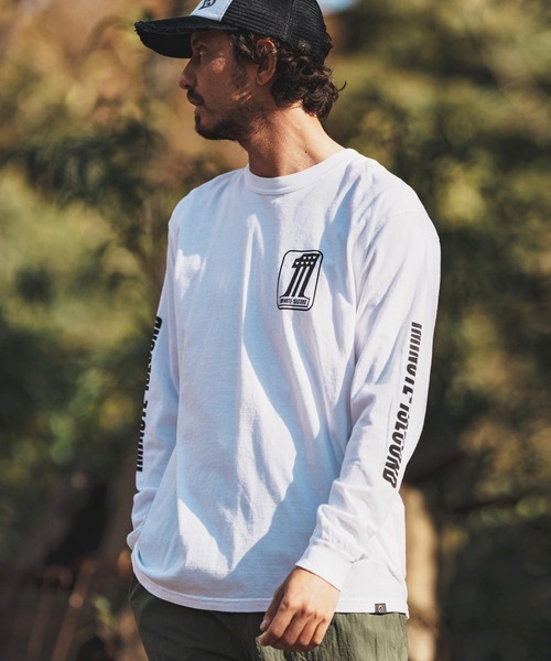 「1minute 1second」 長袖Tシャツ L ブラック系その他 メンズ_画像4