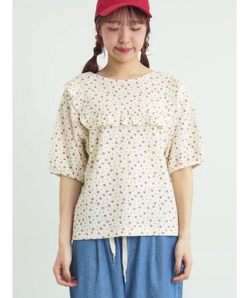 Samansa Mos2（サマンサモスモス） tシャツ 柄アソートワッフル前後