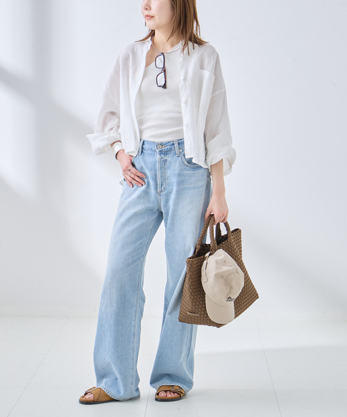 トートバッグ NAGHEDI/ナゲディ ST BARTHS MIDIUM TOTE トートバッグ レディースの画像