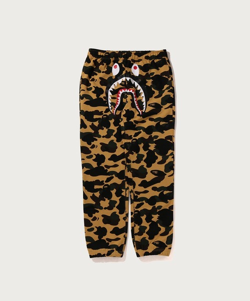 A BATHING APE シャーク スウェットパンツ カモ柄 M A BATHING APE（アベイシングエイプ） スウェットパンツ ジャージ 1ST