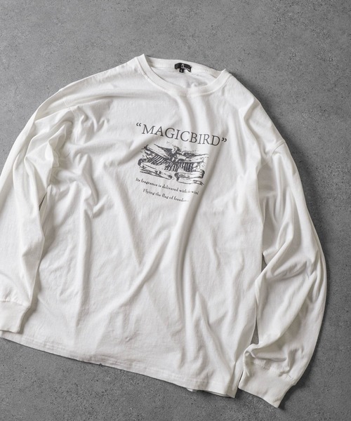 「ZIP FIVE」 長袖Tシャツ LARGE グレー メンズ_画像5