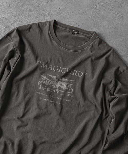 「ZIP FIVE」 長袖Tシャツ LARGE グレー メンズ_画像7