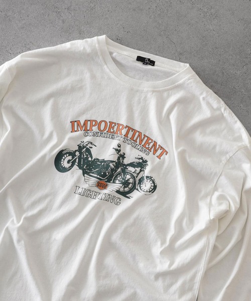 「ZIP FIVE」 長袖Tシャツ LARGE グレー メンズ_画像8