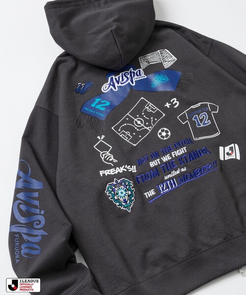 【未使用】アビスパ福岡 ×FREAK’S STORE ジップフーディ Lサイズ FREAK'S STORE（フリークスストア） パーカー J.LEAGUE × FREAK'S
