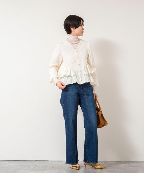「NOLLEY'S Sophi」 7分袖ブラウス 38 ブラック レディース_画像2
