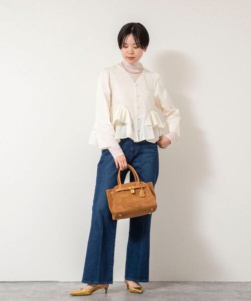 「NOLLEY'S Sophi」 7分袖ブラウス 38 ブラック レディース_画像4