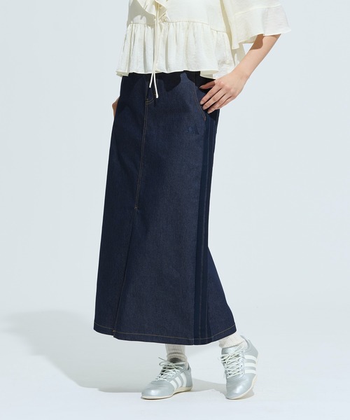 adidas（アディダス） ロング スカート スタジアム クローム デニム