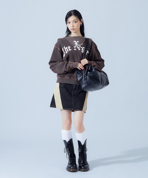 X-girl（エックスガール） ボストンバッグ EMBOSSED XG LOGO BOSTON