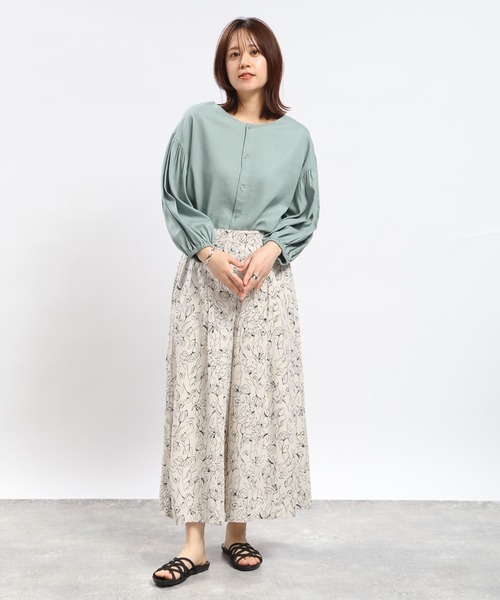 「GLOBAL WORK Smile Seed Store」 イージーパンツ MEDIUM アイボリー レディース_画像2