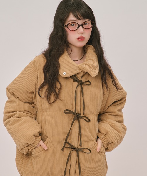 loin nuit ブルゾン アウター ribbon padding blouson / リボン