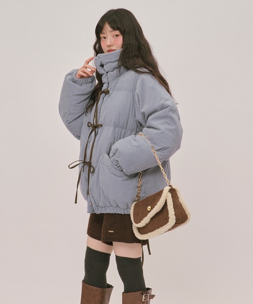loin nuit ブルゾン アウター ribbon padding blouson / リボン