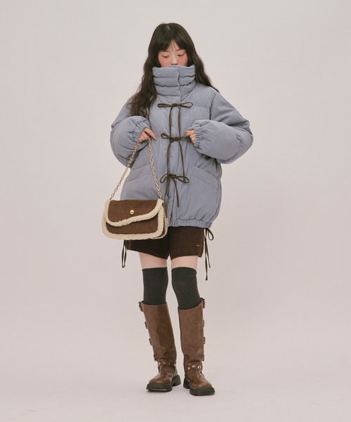 loin nuit ブルゾン アウター ribbon padding blouson / リボン