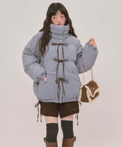 loin nuit ブルゾン アウター ribbon padding blouson / リボン