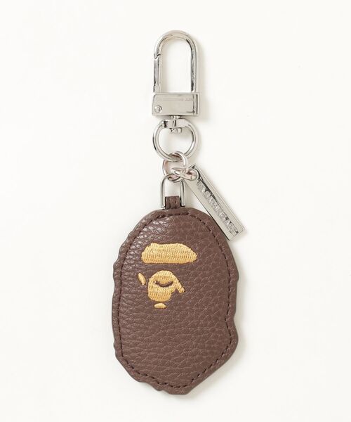 A BATHING APE（アベイシングエイプ） キーホルダー FREE ブラウン