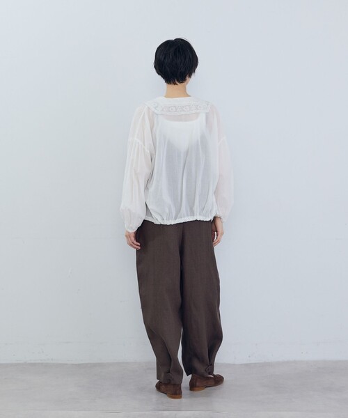 ADIEU TRISTESSE（アデュートリステス） ブラウス シャツ インドレース 