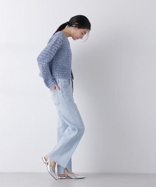 「Healthy denim」 デニムパンツ 23 ライトブルー レディース_画像4