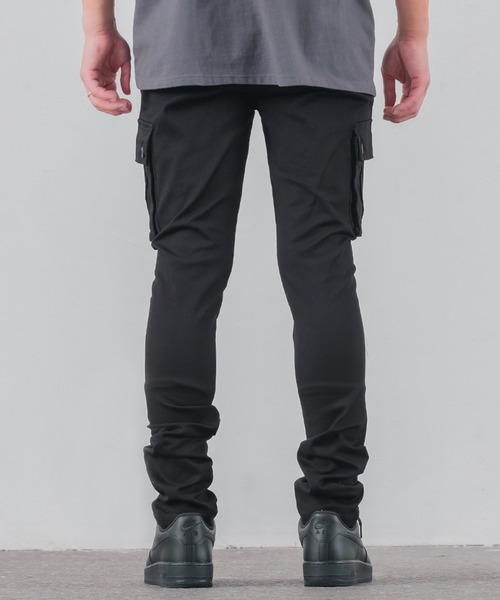 E Relaxed Tapered カーゴパンツ ブラック セール】2wayシックスポケットカーゴパンツ（カーゴパンツ）｜VI