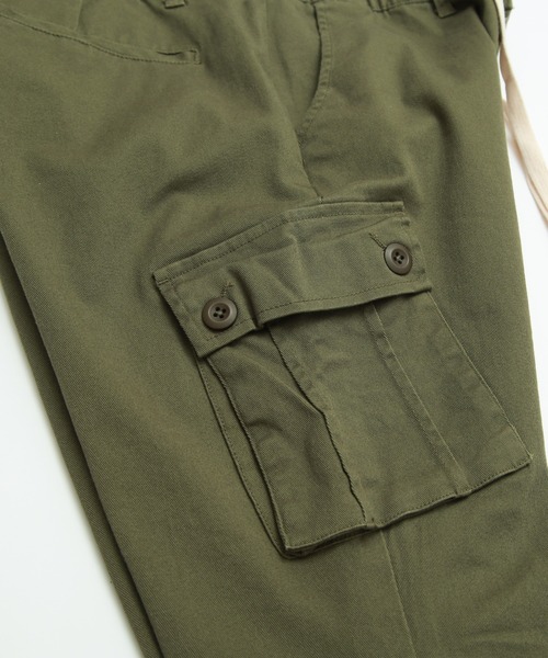 カーゴパンツ 「NULL」テーパード スリム スキニー カーゴパンツ メンズ レディース