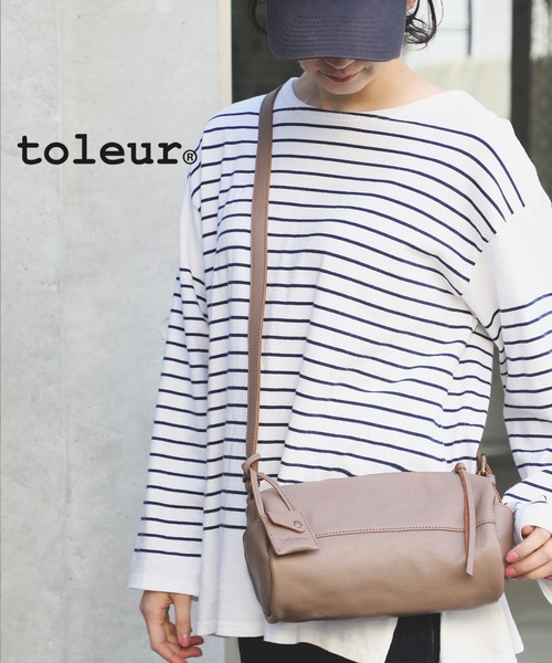 ショルダーバッグ バッグ 「toleur」カウレザー ロールショルダー/11881 レディース メンズ