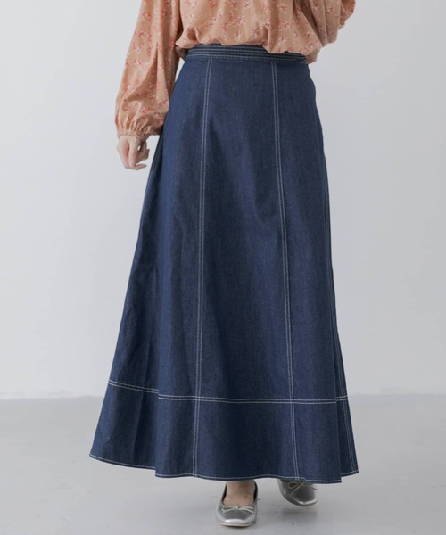 スカート デニムフレアスカート 注目のブランド