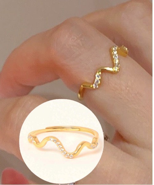 COO+i（クーイ） 指輪 リング 調整可能デザインシルバーリング