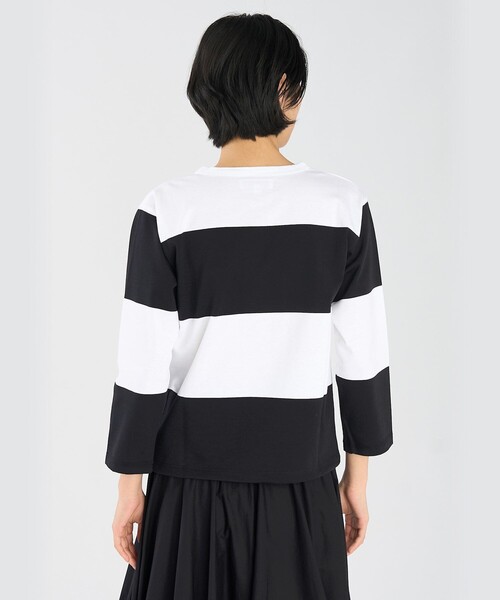 agnes b.☆アニエスべー☆白黒太ボーダーＴシャツ☆web限定SCE2TS agnes b.（アニエスベー） tシャツ 太ボーダー コットン 半袖 Tシャツ