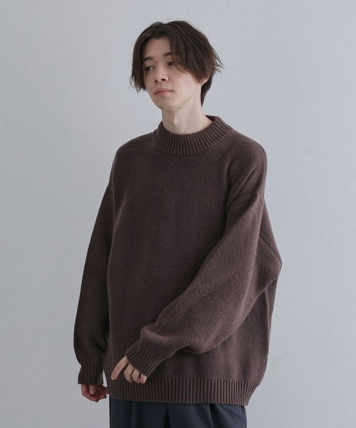 引越し叩き売り！ジュン&ロペ　ニット生地モックネック JUNRED（ジュンレッド） ニット スフレニットモックネックプルオーバー