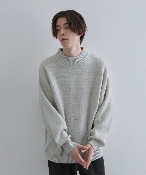 JUNRED（ジュンレッド） ニット スフレニットモックネックプルオーバー