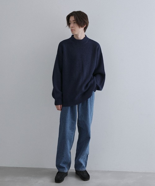 JUNRED（ジュンレッド） ニット スフレニットモックネックプルオーバー